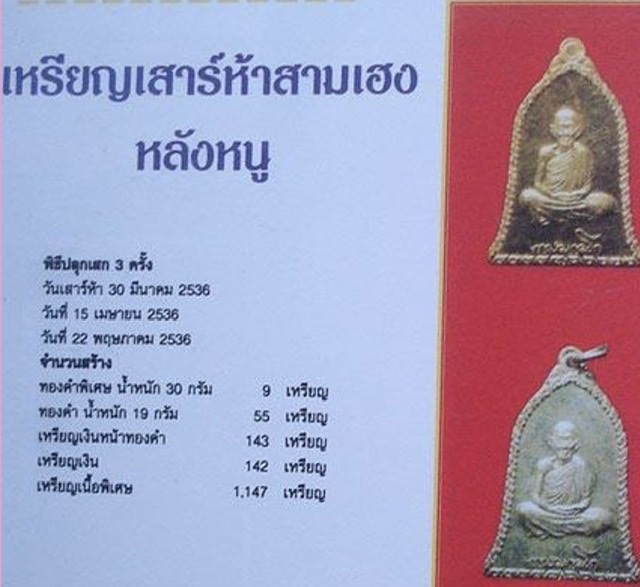 หนึ่งใน 55 เหรียญ สามเฮง ทองคำ