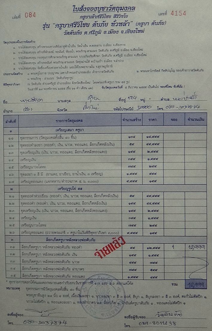 ล็อกเก็ต หลังทองคำ ครูบาดับภัย (1)