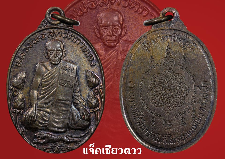 เหรียญบัวใหญ่เสือเผ่น รุ่นมาตาปิตุภูมิ หลวงพ่อสุด วัดกาหลง ปี 2522 