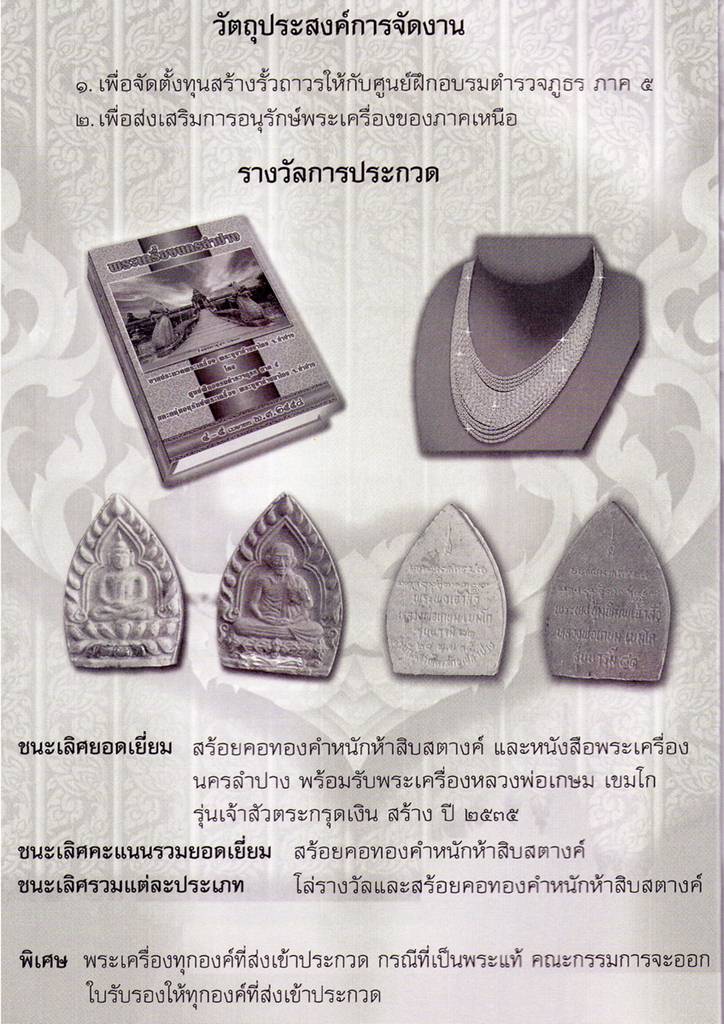 ประชาสัมพันธ์ (ประกวดพระท้องถิ่น) ณ สนามกีฬากลาง จ.ลำปาง วันที่ 4-5 เมษายน 2558 