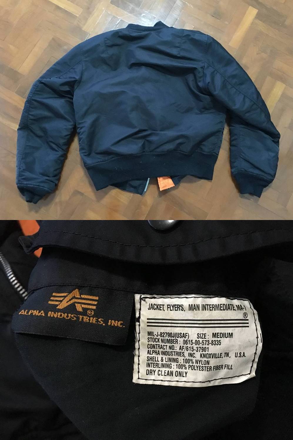 ขายเสื้อไฟท์ (ไซส์ M ) JACKET FLYER'S MAN INTERMEDIATE MA-1