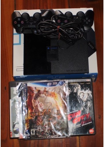 playstation 2 สภาพใหม่ พร้อมแถบแผ่นเกมส์ 16 เกมส์ ฟรี