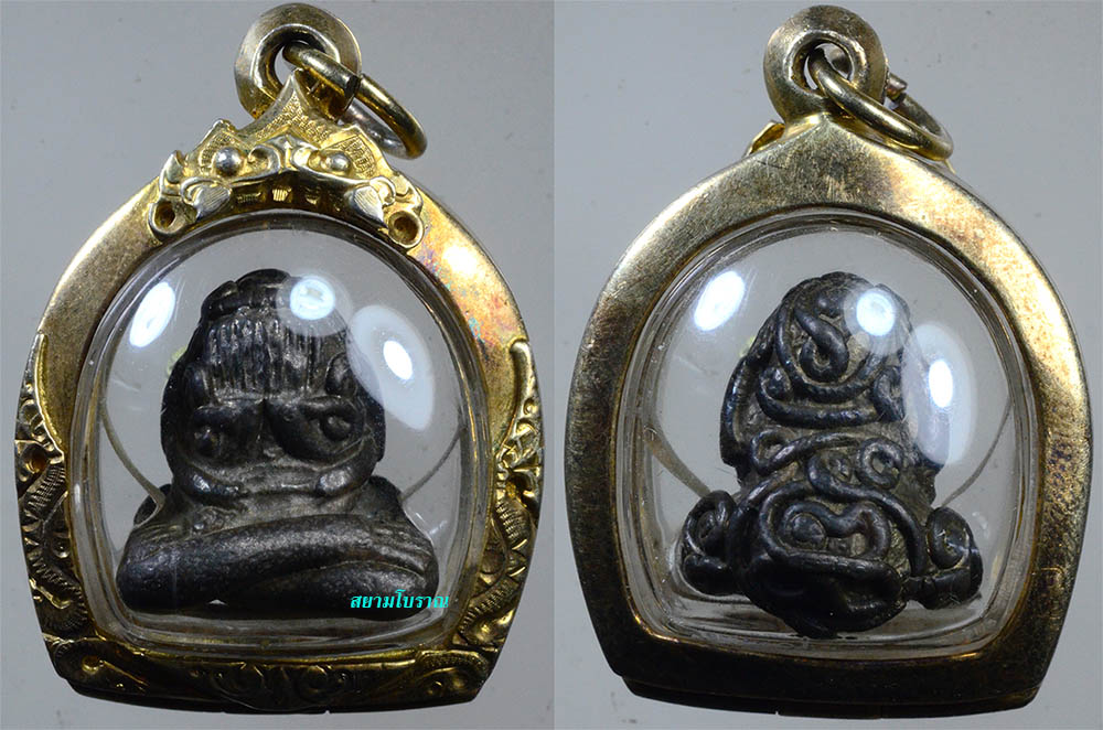 #17726 พระปิดตายันต์ยุ่ง เนื้อสำริด 