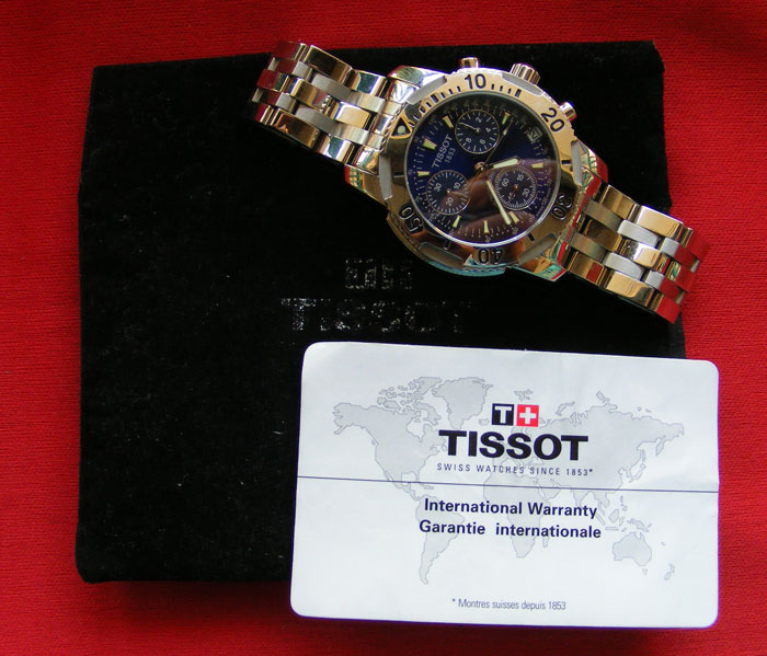 นาฬิกาTISSOT หน้าปัดน้ำเงิน ของแท้จากสวิส พร้อมใบรับประกัน