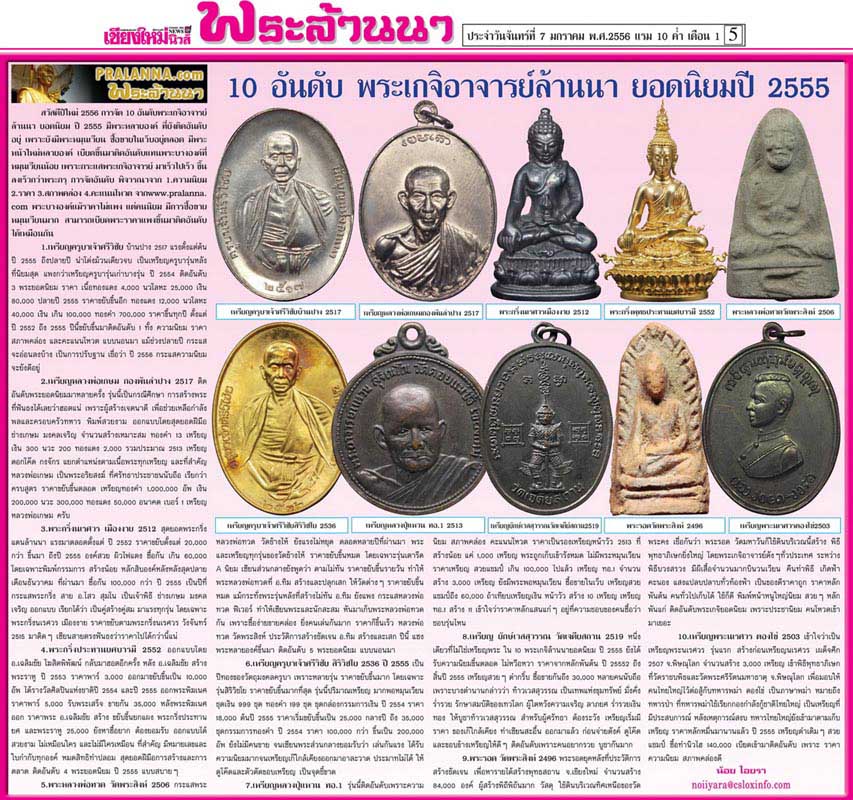 พระรอดวัดพระสิงห์(10พระเกจิยอดนิยม)