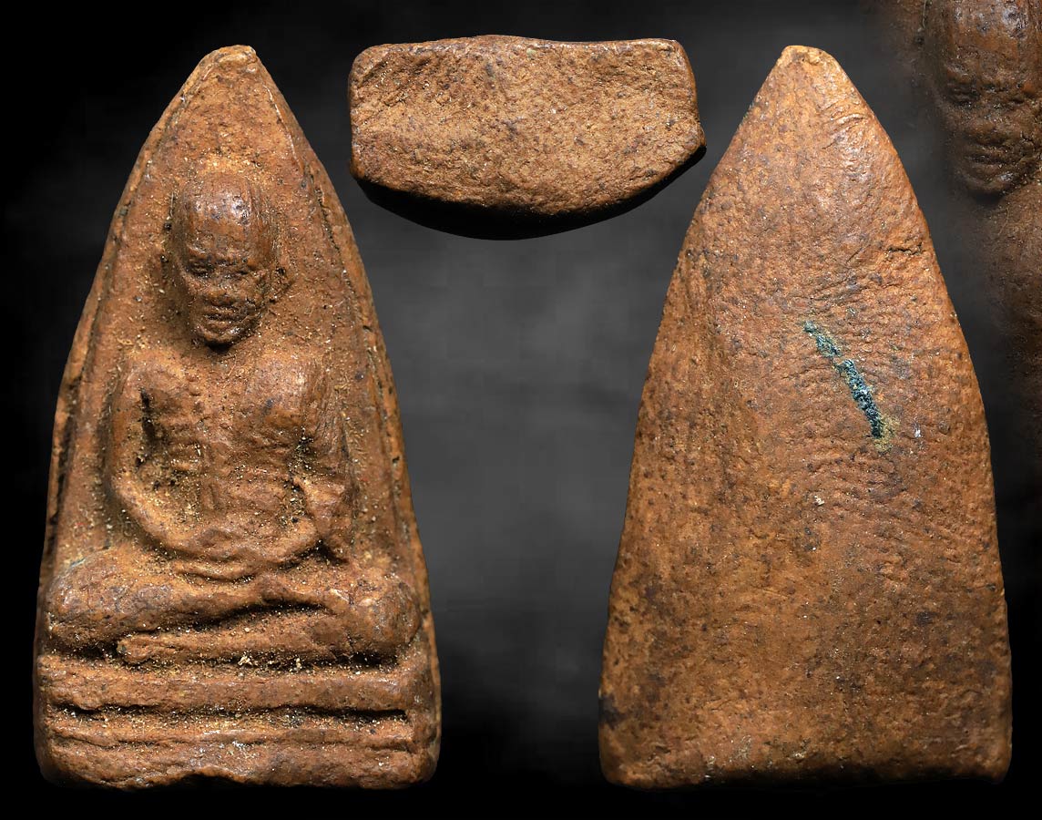 พระรูปเหมือนครูบาศรีวิชัย อัฐิหลังย่น