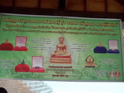 ขอเชิญร่วมทำบุญสร้างทานบารมี ณ วัดพระธาตุดอยเวียงชัยมงคล